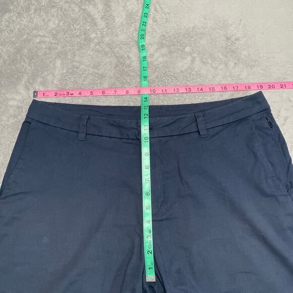 Lululemon Shorts Mens 36 Blue Commission Relaxed Qwick Oxford Casual Basic - Picture 8 of 10